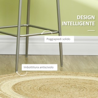 Σετ Μεταλλικό Τετράγωνο Τραπέζι - Bar 60 x 60 x 109.5 cm με 2 Σκαμπ...