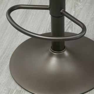 HOMCOM Σετ 2 περιστρεφόμενα σκαμπό μπαρ με στήριγμα ποδιών και ρυθμ...