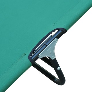 Outsunny Πτυσσόμενη ξαπλώστρα κήπου με ανακλινόμενη πλάτη 4 θέσεων,...