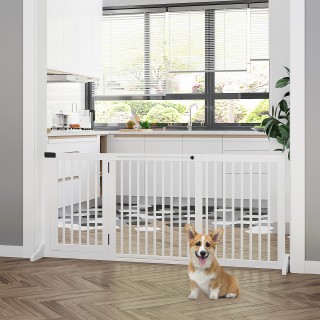 PawHut Dog Gate ρυθμιζόμενο μέγεθος με 3 πάνελ, σε ξύλο πεύκου, 113... PawHut Dog Gate ρυθμιζόμενο μέγεθος με 3 πάνελ, σε ξύλο πεύκου, 113...