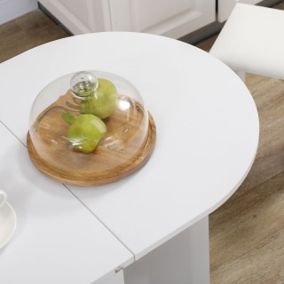 Σετ κουζίνας HOMCOM 5 τεμαχίων, Πτυσσόμενο τραπέζι με 2 ράφια και 4... Σετ κουζίνας HOMCOM 5 τεμαχίων, Πτυσσόμενο τραπέζι με 2 ράφια και 4...