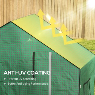 Κάλυμμα PE Outsunny για Θερμοκήπιο Κήπου με Ανοιγόμενη Πόρτα και Πα... Κάλυμμα PE Outsunny για Θερμοκήπιο Κήπου με Ανοιγόμενη Πόρτα και Πα...