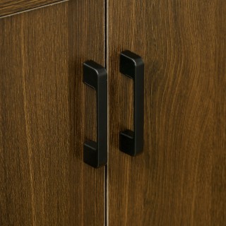 HOMCOM Ντουλάπι με Δύο Πόρτες από MDF με Κορυφή σε Tempered Glass, ... HOMCOM Ντουλάπι με Δύο Πόρτες από MDF με Κορυφή σε Tempered Glass, ...