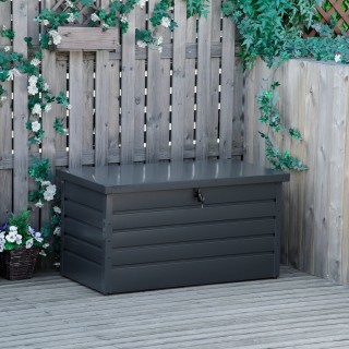 Outsunny Πάγκος αποθήκευσης εξωτερικού χώρου με κλειδί, στήθος κήπο...