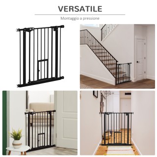 PawHut Dog Gate με Push Fit, Επεκτάσιμη από 74-80cm με Αυτόματο Κλε... PawHut Dog Gate με Push Fit, Επεκτάσιμη από 74-80cm με Αυτόματο Κλε...