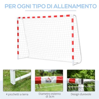 HOMCOM Football and Soccer Goal σε PE Plastic για ενήλικες και παιδ...