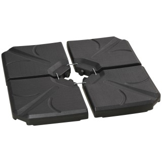 Outsunny 4 τεμαχίων HDPE βάση ομπρέλας, γεμιζόμενη με νερό και άμμο... Outsunny 4 τεμαχίων HDPE βάση ομπρέλας, γεμιζόμενη με νερό και άμμο...