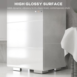 kleankin Στήλη μπάνιου από MDF με ανοιχτό ράφι, συρτάρι και κλειστό... kleankin Στήλη μπάνιου από MDF με ανοιχτό ράφι, συρτάρι και κλειστό...