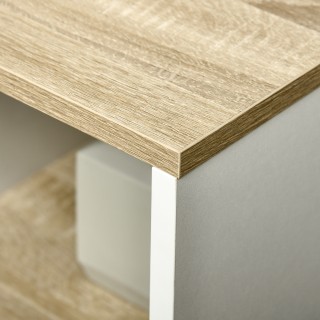 kleankin νιπτήρας μπάνιου με ντουλάπι και 2 ράφια μοριοσανίδας, 77 ...