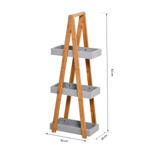 Ραφιέρα Μπάνιου από Μπαμπού με 3 Ράφια 30 x 18 x 81 cm Kleankin 834... Ραφιέρα Μπάνιου από Μπαμπού με 3 Ράφια 30 x 18 x 81 cm Kleankin 834...