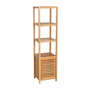 Ραφιέρα Μπάνιου από Μπαμπού με 4 Ράφια και 1 Ντουλάπι 33 x 36 x 140...