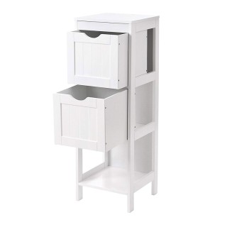 Ραφιέρα Μπάνιου με 3 Ράφια και 2 Συρτάρια 30 x 30 x 89 cm VASAGLE B...