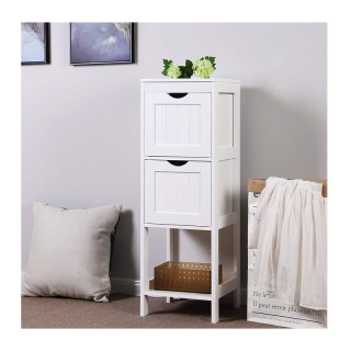 Ραφιέρα Μπάνιου με 3 Ράφια και 2 Συρτάρια 30 x 30 x 89 cm VASAGLE B...