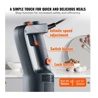 Ραβδομπλέντερ Χειρός με Άξονα 508 mm 500 W VEVOR ZXSCJBQYCBSDJYFXLV2 Ραβδομπλέντερ Χειρός με Άξονα 508 mm 500 W VEVOR ZXSCJBQYCBSDJYFXLV2