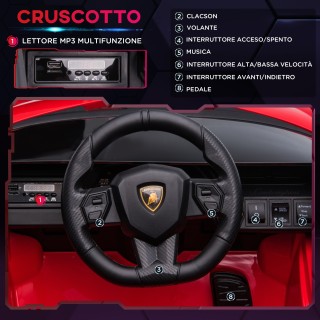 HOMCOM Ηλεκτρικό αυτοκίνητο για παιδιά Lamborghini Et? 3-5 ετών - Κ...