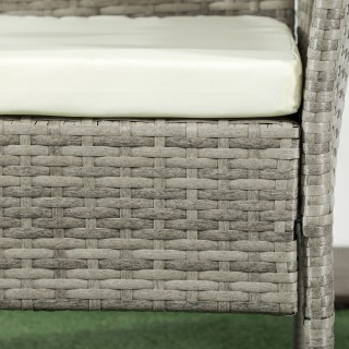 Διθέσιος Καναπές Εξωτερικού Χώρου με Τραπεζάκι Σαλονιού, από ατσάλι... Διθέσιος Καναπές Εξωτερικού Χώρου με Τραπεζάκι Σαλονιού, από ατσάλι...