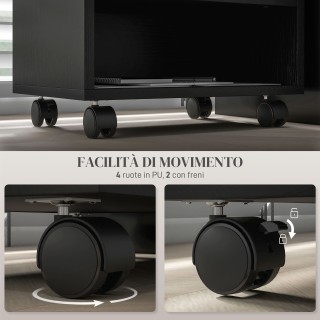 Ντουλάπι εκτυπωτή 2 επιπέδων HOMCOM με 3 θήκες και ρόδες για γραφεί... Ντουλάπι εκτυπωτή 2 επιπέδων HOMCOM με 3 θήκες και ρόδες για γραφεί...