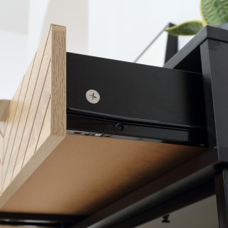 HOMCOM Μοντέρνα Κονσόλα για Είσοδο και Σαλόνι με 2 Μεταλλικά Συρτάρ... HOMCOM Μοντέρνα Κονσόλα για Είσοδο και Σαλόνι με 2 Μεταλλικά Συρτάρ...