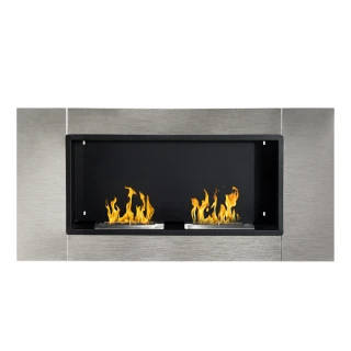 HomCom Bioethanol-Wandkamin mit 2 Brennern, 110 x 54 x 14,5 cm, 54... HomCom Bioethanol-Wandkamin mit 2 Brennern, 110 x 54 x 14,5 cm, 54...