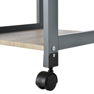 Καρότσι σερβιρίσματος κουζίνας HOMCOM με συρτάρι, 2 ράφια και αφαιρ...