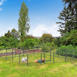 PawHut περίβλημα για σκύλους και κατοικίδια με 16 αρθρωτά χαλύβδινα...