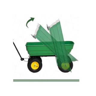 Ρυμουλκούμενο Καρότσι Κήπου με Ανατροπή 125 Lt Outsunny 845-636V01 Ρυμουλκούμενο Καρότσι Κήπου με Ανατροπή 125 Lt Outsunny 845-636V01