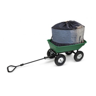 Ρυμουλκούμενο Καρότσι Κήπου με Ανατροπή 52 Lt και Σάκο 250 Lt Prati...