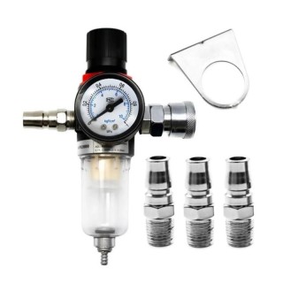 Ρυθμιστής Πίεσης Αέρος με Υδατοπαγίδα 1/4 Kraft&Dele KD-1495 Ρυθμιστής Πίεσης Αέρος με Υδατοπαγίδα 1/4 Kraft&Dele KD-1495