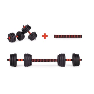 Ρυθμιζόμενο Σετ με Μπάρα Γυμναστικής και Αλτήρες 20 Kg 2 σε 1 Moder...