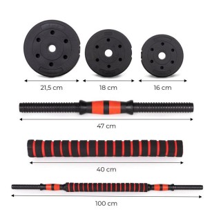 Ρυθμιζόμενο Σετ με Μπάρα Γυμναστικής και Αλτήρες 30 Kg 2 σε 1 Moder... Ρυθμιζόμενο Σετ με Μπάρα Γυμναστικής και Αλτήρες 30 Kg 2 σε 1 Moder...