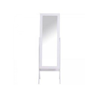 Ρυθμιζόμενος Επιδαπέδιος Ολόσωμος Καθρέφτης Χρώματος Λευκό HOMCOM 8... Ρυθμιζόμενος Επιδαπέδιος Ολόσωμος Καθρέφτης Χρώματος Λευκό HOMCOM 8...