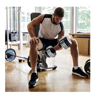 Ρυθμιζόμενος Αλτήρας 12.5 Kg με Βάση Costway FH10051EA