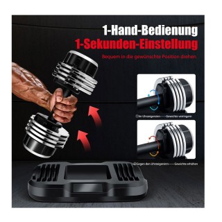 Ρυθμιζόμενος Αλτήρας 12.5 Kg με Βάση Costway FH10051EA