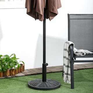 Outsunny Round Rattan Effect Garden Base Parasol Ø45cm Βάρος 9,5kg,... Outsunny Round Rattan Effect Garden Base Parasol Ø45cm Βάρος 9,5kg,...
