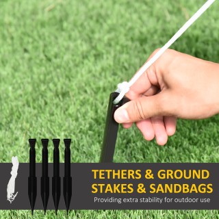 Outsunny Φουσκωτός Άγιος Βασίλης με βλήμα, φώτα LED και φουσκωτό, 1... Outsunny Φουσκωτός Άγιος Βασίλης με βλήμα, φώτα LED και φουσκωτό, 1...