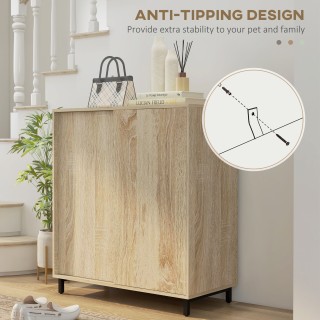 HOMCOM Mobile 4-επιπέδων σχάρα παπουτσιών από μοριοσανίδα και ατσάλ...