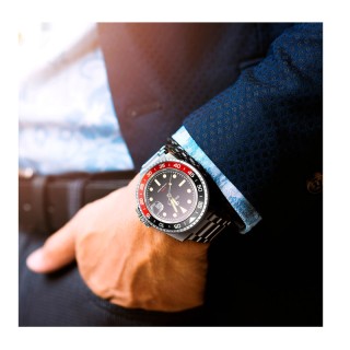 Ρολόι με Μεταλλικό Μπρασελέ και 10 Χρόνια Εγγύηση Unisex Diver Lava... Ρολόι με Μεταλλικό Μπρασελέ και 10 Χρόνια Εγγύηση Unisex Diver Lava...