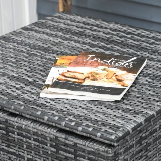 Outsunny σετ κήπου 4 τεμαχίων με 2 καναπέδες 2 θέσεων, τραπεζάκι σα...