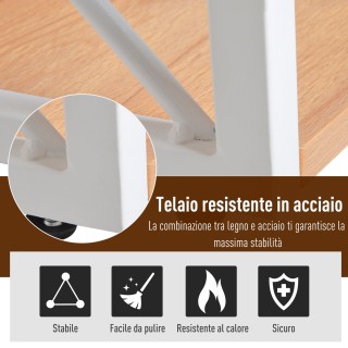 Homcom Ντουλάπα Βιβλιοθήκη 3 Ράφια με Λευκή Ατσάλινο Κατασκευή και ...