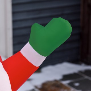 Φουσκωτός Άγιος Βασίλης σε Αερόστατο με Φωτάκια LED HOMCOM 844-402V90