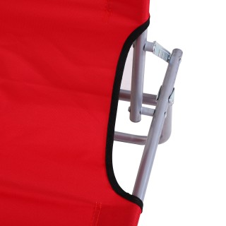 Outsunny Πτυσσόμενη ξαπλώστρα κήπου με ρυθμιζόμενο θόλο και ανακλιν... Outsunny Πτυσσόμενη ξαπλώστρα κήπου με ρυθμιζόμενο θόλο και ανακλιν...