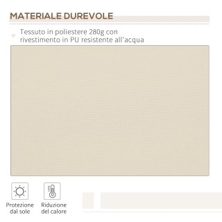 Τέντα εξωτερικού χώρου με ρολό και άνοιγμα μανιβέλας, 360x250 cm, κ...