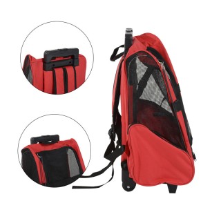 Σακίδιο Πλάτης - Τρόλεϊ για Μεταφορά Κατοικίδιων Χρώματος Κόκκινο P... Σακίδιο Πλάτης - Τρόλεϊ για Μεταφορά Κατοικίδιων Χρώματος Κόκκινο P...
