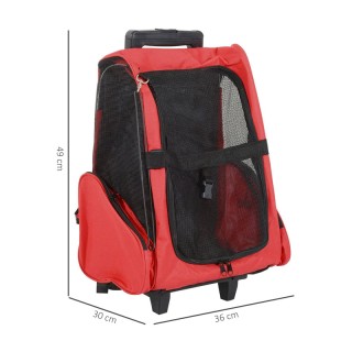 Σακίδιο Πλάτης - Τρόλεϊ για Μεταφορά Κατοικίδιων Χρώματος Κόκκινο P... Σακίδιο Πλάτης - Τρόλεϊ για Μεταφορά Κατοικίδιων Χρώματος Κόκκινο P...
