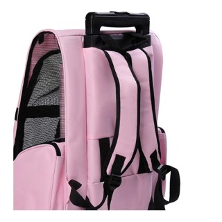 Σακίδιο Πλάτης - Τρόλεϊ για Μεταφορά Κατοικίδιων Χρώματος Ροζ PawHu... Σακίδιο Πλάτης - Τρόλεϊ για Μεταφορά Κατοικίδιων Χρώματος Ροζ PawHu...