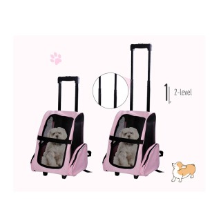 Σακίδιο Πλάτης - Τρόλεϊ για Μεταφορά Κατοικίδιων Χρώματος Ροζ PawHu... Σακίδιο Πλάτης - Τρόλεϊ για Μεταφορά Κατοικίδιων Χρώματος Ροζ PawHu...