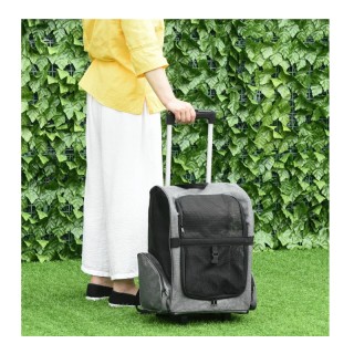 Σακίδιο Πλάτης - Τρόλεϊ Μεταφοράς Κατοικίδιων 42 x 25 x 55 cm PawHu... Σακίδιο Πλάτης - Τρόλεϊ Μεταφοράς Κατοικίδιων 42 x 25 x 55 cm PawHu...