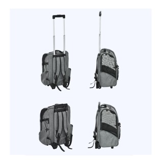 Σακίδιο Πλάτης - Τρόλεϊ Μεταφοράς Κατοικίδιων 42 x 25 x 55 cm PawHu...