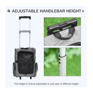 Σακίδιο Πλάτης - Τρόλεϊ Μεταφοράς Κατοικίδιων 42 x 25 x 55 cm PawHu... Σακίδιο Πλάτης - Τρόλεϊ Μεταφοράς Κατοικίδιων 42 x 25 x 55 cm PawHu...