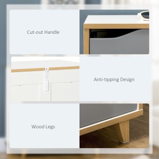 HOMCOM Συρταριέρα μοριοσανίδα και MDF για Υπνοδωμάτιο και Σαλόνι, 7... HOMCOM Συρταριέρα μοριοσανίδα και MDF για Υπνοδωμάτιο και Σαλόνι, 7...